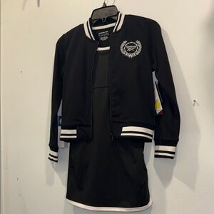 Reebok Black Jacket with White Trim